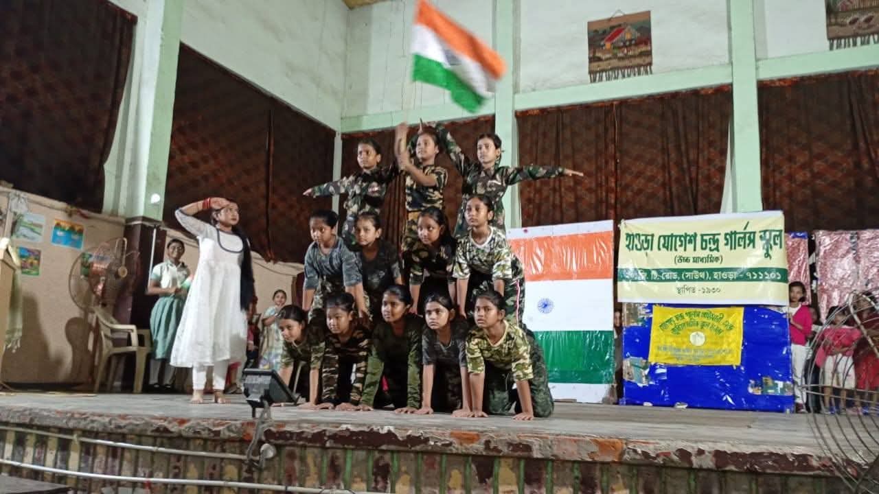 NCC cadets in formation
